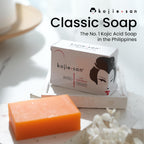 Kojie San Skin Soap - Original Kojic Acid Soap that Reduces Dark Spots, Hyperpigmentation, & Scars with Coconut & Tea Tree Oil – 65g x 6 Bars