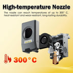for FLASHFORGE AD5X Upgraded 0.6mm Hotend 2 Packs 3D Printer Assembled Extruder Kits- All Metal Hot End/Printhead Replacement with Detachable Nozzle, 2PCS Silicone Sock Integrated Heater Block