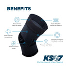 OrthoSleeve Compression Knee Brace, Knee Sleeve for ACL, MCL, Injury Recovery, Meniscus Tear, Pain, Aching Knees, Patellar Tendonitis & Arthritis Pain