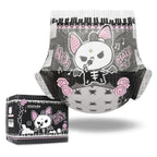 Littleforbig Ultra Absorbent 7000 mL Adult Printed Diaper 10 Pieces - Goth Brat (Medium 28"-38")