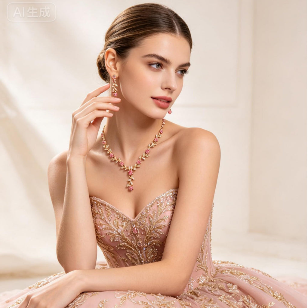 Kamirola Metal Tiaras and Crowns for Women,Tiaras Earrings Necklace sets