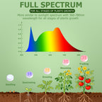 Rechargeable Battery Grow Light, Full Spectrum Indoor Cordless Plant Light