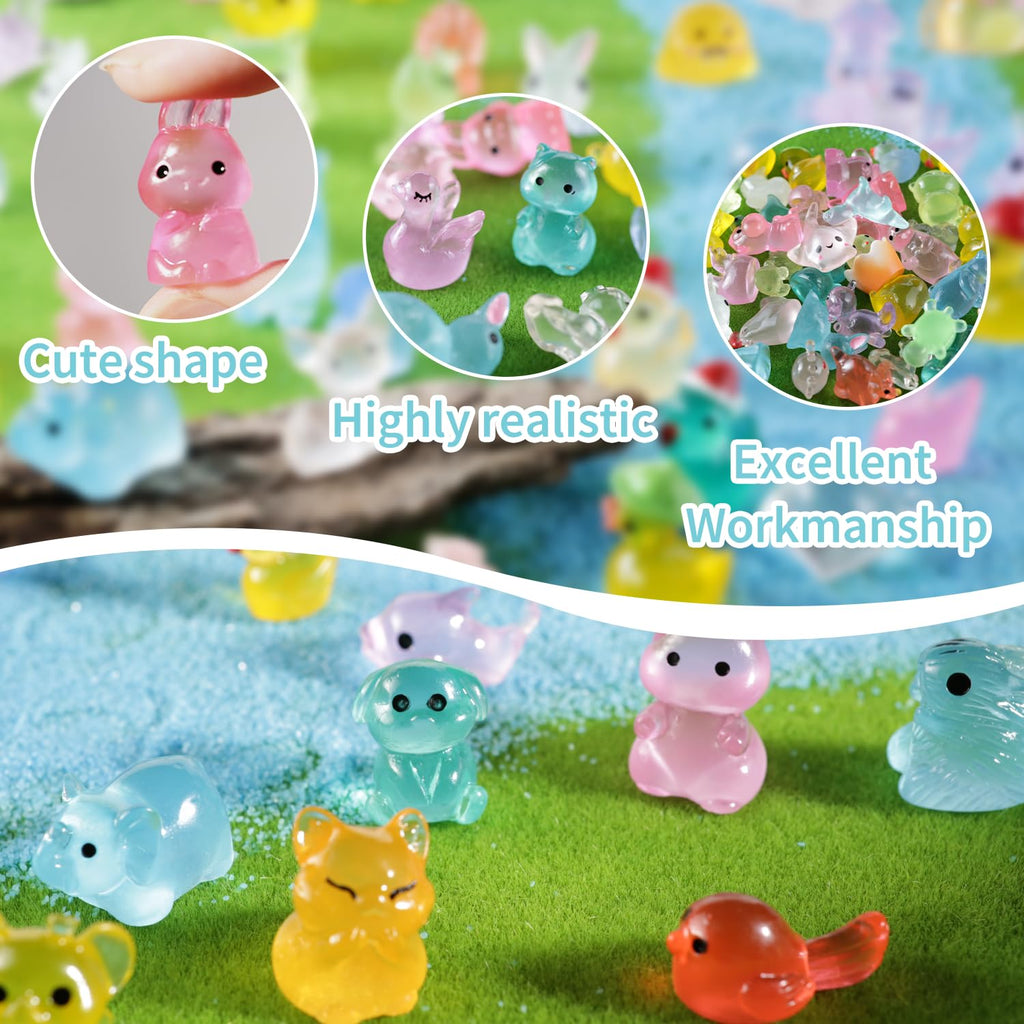 ACXZYYJ 300 Mini Resin Animals Styles Variety Tiny Animals Figures Miniature Little Small Animal Figurines Bulk for Micro Fairy Garden Landscape Accessories Hide Crafts Decor Aquarium