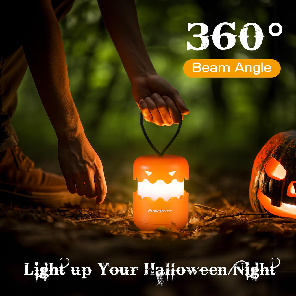 EverBrite 3-Pack Halloween Pumpkin Lantern, Collapsible Jack O Lantern