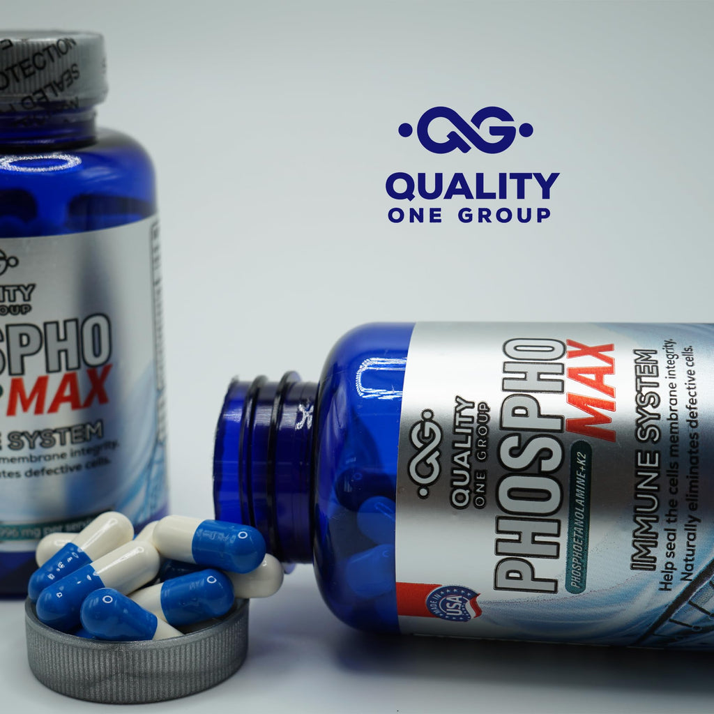 Phosphomax - Fosfoetanolamina - Unique Blend of Phosphoethanolamine to Boost Your Immune System- Natural Fosfoetalonamina, 26 Years of Researched Formulation - 180 Capules
