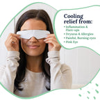 CorneaCare Rescue: Hydrogel Self Cooling Compress | Cold Eye Masks for Puffy Eyes | Self Cooling Eye Compress for Fast Relief | Travel Ready | 12 Count