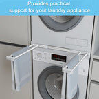 Washer and Dryer Stacking Kit - Universal Stacking Kit with Pull-Out Drying Rack for Laundry Room - Adjustable 24" - 29" - Space-Saving