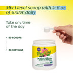 MegaFood Relax + Calm Magnesium Powder - Highly Absorbable Magnesium Glycinate, Citrate & Malate - Without 9 Food Allergens - BlackBerry Hibiscus Oasis - 7.05 Oz (50 Servings)