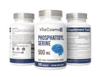 VitaCosmoX Phosphatidylserine, 500mg, 240 Veggie Capsules 100% Vegetarian, Non-GMO & Gluten Free - 2 Packs