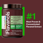 CocoaVia Cocoa Flavanols 500mg – Heart and Brain Support, High Flavanol Cocoa Extract, Boosts Nitric Oxide, Blood Circulation and Memory, Preworkout, Vegan, Gluten-Free, Dark Chocolate, 30-Day