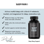 Fixxr Sleep Support by Dr. Amie | with Melatonin, Inositol, and Magnesium | 30 Day Supply, 60 Capsules