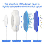 Topo Bear Disposable Toilet Bowl Brush with 40 Toilet Wand Refills, Toilet Bowl Cleaner Wands, Toilet Cleaning System Starter Kit