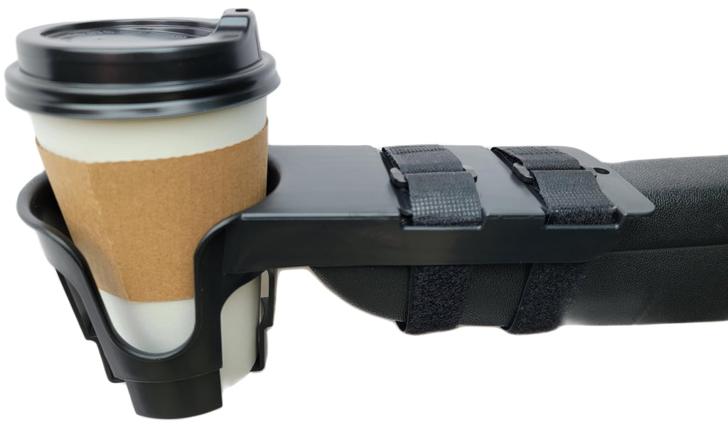 Nearly Universal OH - Wheelchair Cup Holder, Cup Holder for Electric Wheelchair and Mobility Scooter, Black