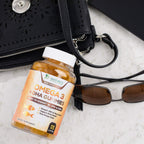 Omega 3 Fish Oil Gummies - 3X Strength Heart Healthy Omega 3 Gummy Supplement with High Absorption DHA & EPA - Joint & Brain Support, Delicious Orange Flavor Fish Oil Natures Vitamin - 120 Gummies