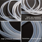 Quickun Pure Silicone Tubing, 12mm ID x 16mm OD High Temp Food Grade Tube Pure Silicone Hose Tube for Home Brewing, Beer Line, Kegerator, Wine Making, Aquaponics, Air Hose by Proper Pour (9.84 Ft)