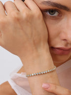 Pearich 14K Gold Filled Tennis Bracelets for Women