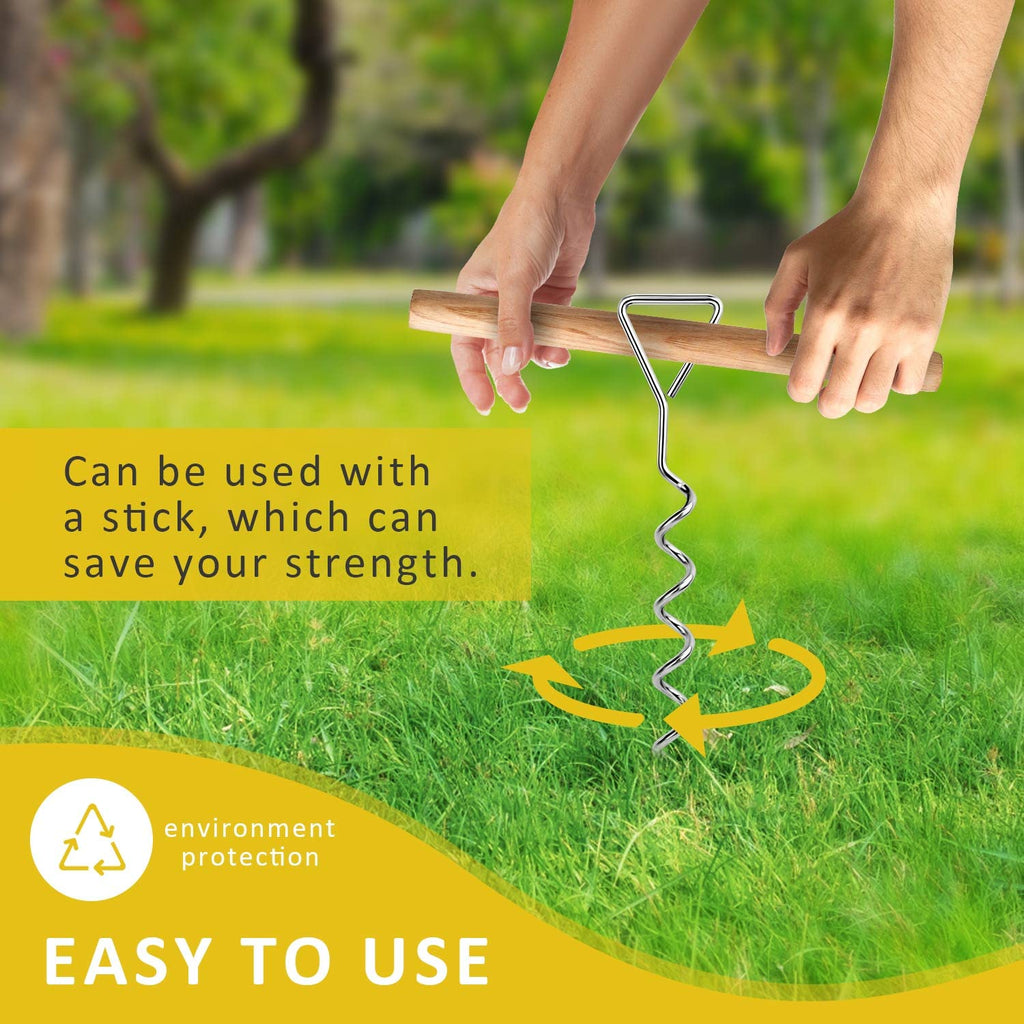 FCENDS Spiral Tree Stake Kit, Tree Stakes and Supports for Leaning Trees, Protect Trees from Bad Weather