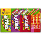 SKITTLES & STARBURST Assorted Candy Variety Pack Bulk Box 18 Count 37.05 oz