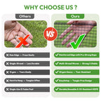 Deer Fence for Garden 4ftx50ft, Plastic Mesh Garden Fencing with Pre-Strung Reinforced Edge, Durable Temporary Fencing, Animal Barrier Fence, Ideal Safe Netting for Poultry, Fruit & Plant Protection