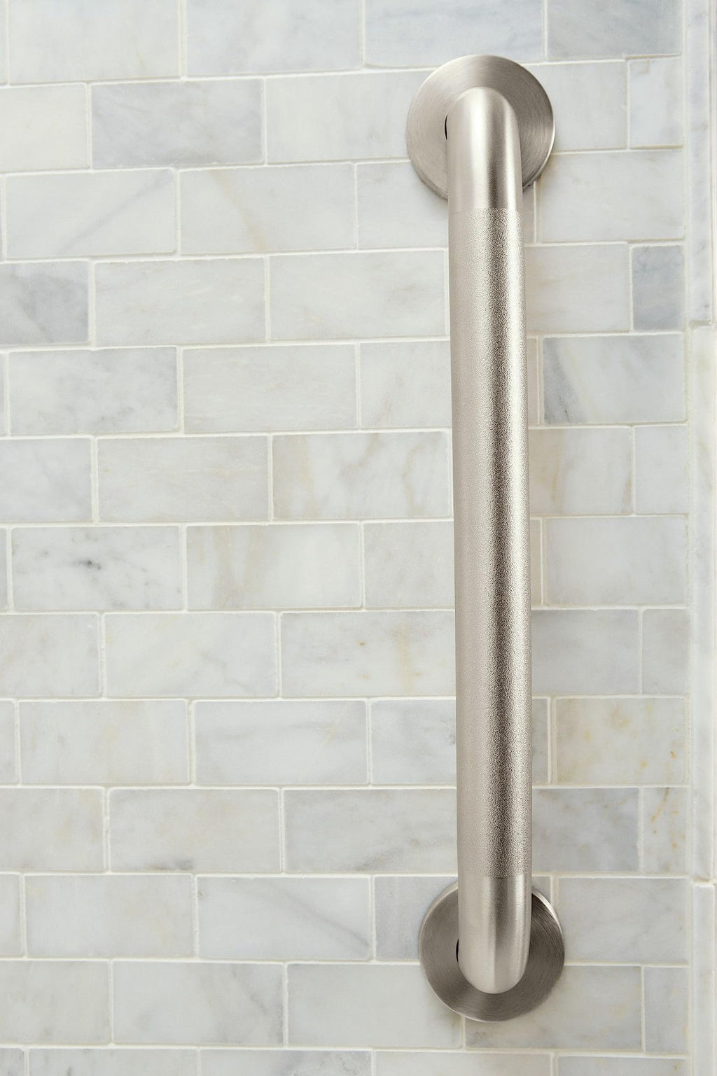Moen Home Care Bathroom Safety 36 Inch Stainless Steel Handicap Grab Bar for Bathtub and Shower, Peened Texture for Grip, Elderly Assistance Product with Concealed Screws, R8936P