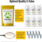 Organic Sulfur Crystals - 99% Pure MSM Crystals, Premium MSM Supplement - Excellent Quality and Absorption. 1 LB Pack.