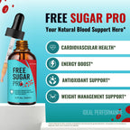 Free Sugar Pro Drops, FreeSugar Pro Blood Formula Support Supplement Liquid Drops - Maximum Strength, FreeSugarPro Health and Wellness All Natural Formula Drops, Free SugarPro Drops Reviews (2 Pack)