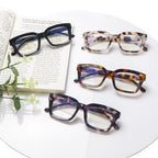 ZONLON 4 Pack Progressive Multifocus Reading Glasses for Women Oprah Style Blue Light Blocking Computer Readers (4 Mix C1, 1.75)