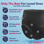 Dry Direct Noir Ultimate Protective Underwear (Small - Pack of 14) by Parentgiving