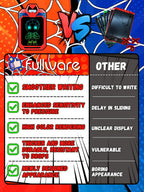Fullware LCD Writing Tablet for Kids 10 Inch Spider Hero for Toddler 3+