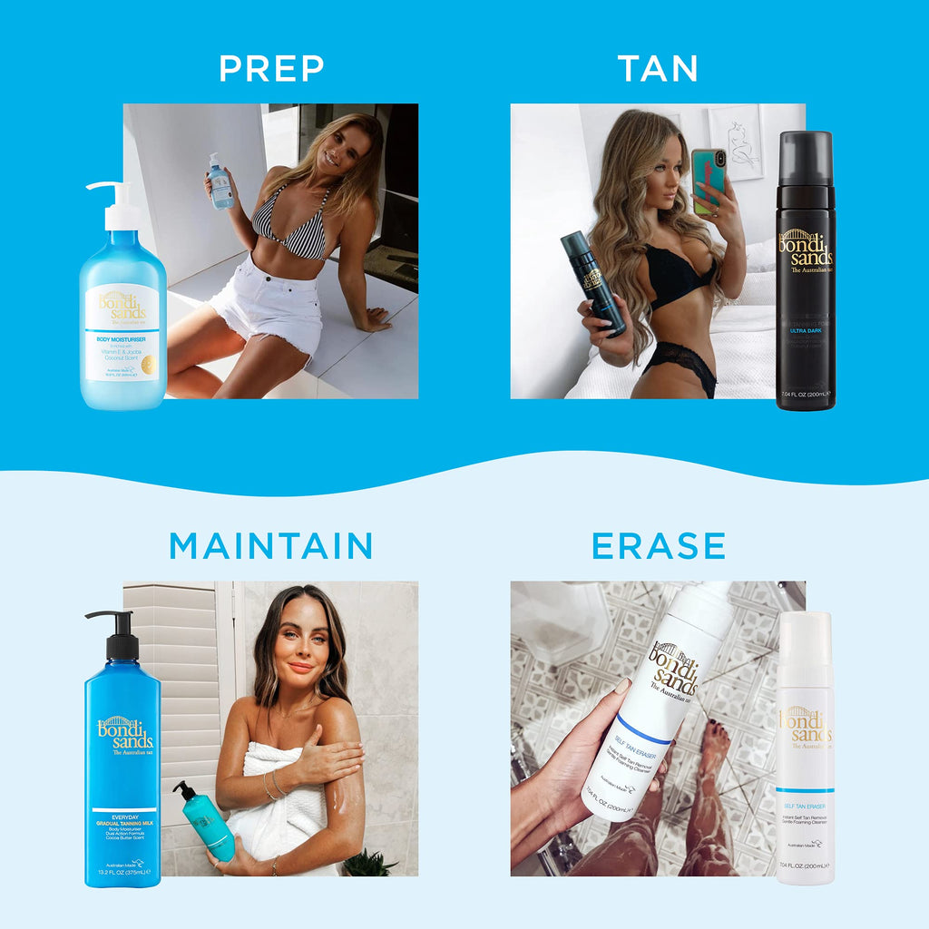 Bondi Sands Self Tan Eraser, Moisturizing, Cleansing, Gentle Formula Removes Self-Tanner and Preps Skin for Reapplication, Vegan + Cruelty-Free