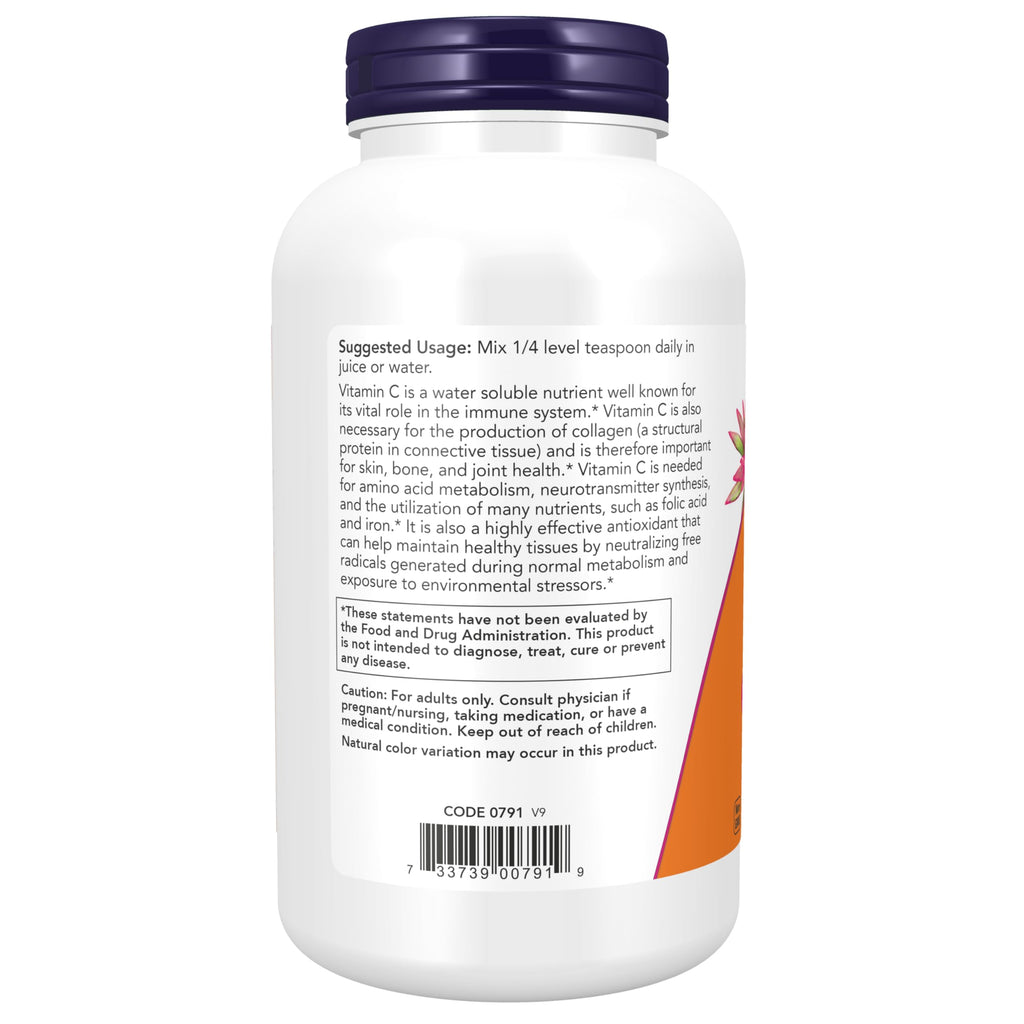 NOW Supplements, Vitamin C Crystals (Ascorbic Acid), Antioxidant Protection*, 1-Pound