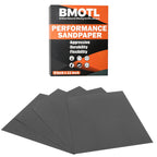 BMOTL Wet Dry Sandpaper Sheets 9x11, 600 Grit, 12Pcs