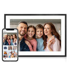 Digital Picture Frame, 10.1 Inch Picture Frame with 1280*800 HD IPS Touch Screen, Smart Digital Photo Frame Built-in 32GB Memory, Auto-Rotate Easy Setup to Share Photos or Videos via AiMOR APP (Black)