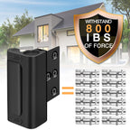 Home Security Door Lock Reinforcement - Child Proof High Security Door Locks with 3" Stop Withstand 800 lbs for Inward Swinging Front Door, Night Kids Safety Metal Flip Deadbolt Latch Defend Home