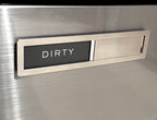 Kubik Letters Premium Stainless Steel Dishwasher Magnet Sign - Kitchen Organizers and Storage - Magnet for Dishwasher - Kitchen Decor