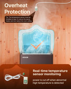 VEVOR Sauna Heater, 9KW 220V Electric Sauna Stove, Steam Bath Sauna Heater with External Digital Controller, 3h Timer & Adjustable Temp for Max. 317-459 Cubic Feet, Home Hotel Spa Shower FCC Certify