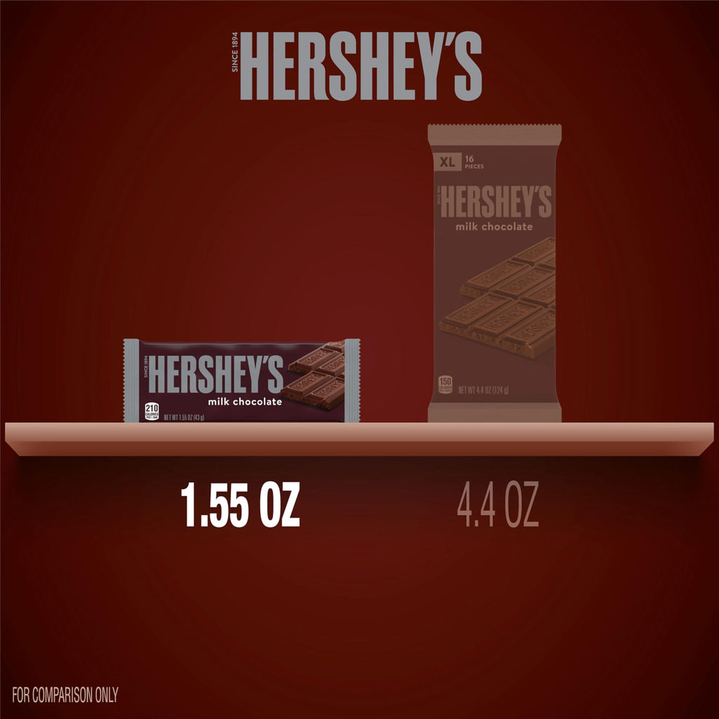 HERSHEY'S Milk Chocolate Candy Bars, 1.55 oz (36 Count)