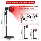 Aumtrly Red Light Therapy Lamp with 16.5 inch Adjustable Stand, 660nm Red Light and 850nm Near Infrared Light Combo for Face and Body Use