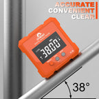 Digital Angle Finder, Digital Level Angle Gauge with Backlight & Magnetic Base Compact Digital Protractor Angle Measuring Tool Inclinometer for Woodworking Construction Table Saw Gift for Men