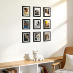 upsimples 5x7 Picture Frame, Photo Collage Wall Decor Set of 10, Black