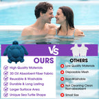 MAXDORIA Hot Tub Scum Absorber, 2 Pack Hot Tub Accessories for Adults, Turtle Hot Tub Sponge Scum Cleaner Gifts for Spa, Reusable Oil Absorbing Scumbug Remover Keeps Water Clean