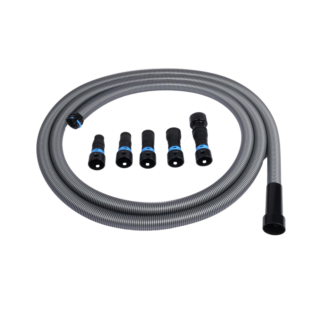 Cen-Tec Systems 94720 Quick Click 20 Ft. Hose for Home and Shop Vacuums with Expanded Multi-Brand Power Tool Adapter Set for Dust Collection