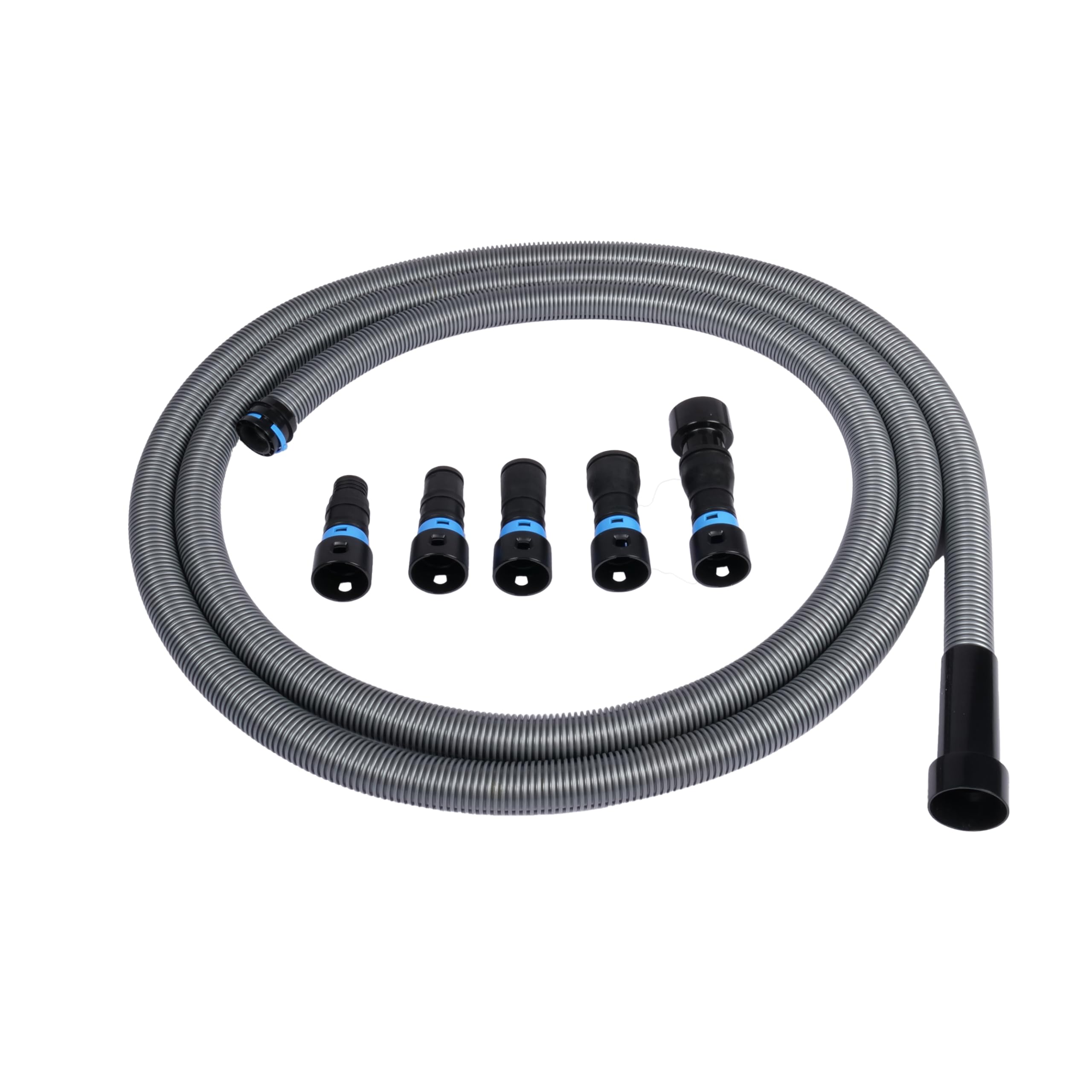 Cen-Tec Systems 94720 Quick Click 20 Ft. Hose for Home and Shop Vacuums with Expanded Multi-Brand Power Tool Adapter Set for Dust Collection