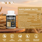 Thalacy Spermidine Supplements 13mg - 1300mg Wheat Germ Extract Capsules Potent Formula with Higher Spermidine Content and Zinc for Healthy Aging, Daily Immune System and Cell Renewal, 120 Capsules