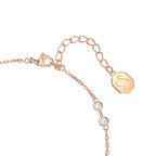 Swarovski Remix Collection strand, Round cut, clear, Rose gold-tone finish