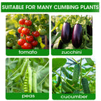 Cucumber Trellis for Plant Climbing- Cucumebr Arch Trelli for Flower Vine Vegetable Tomato Cage Raised Bed- Foldable Garden Tunnel Trellis (47x15.7in)