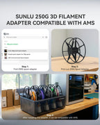 SUNLU 250g PLA Filament Bundle 1.75mm, Multicolor 3D Printer Filament