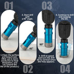 Diamond Tile Hole Saw Kit - 14 PCS Set Including 6/6/8/20/25/35/50/75/100mm Drill Bits, 20mm Finger Bit, 50mm Beveling Chamfer Bit, and 5" Diamond Blades for Tile, Ceramic, Porcelain, and Marble