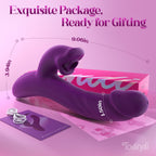 Toendi Sucking Vibrator Rabbit Sex Toy, Nipple Clit Sucker Thrusting Dildo