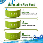 Chlorine Floater, Floating Pool Chlorine Dispenser, Fits 1 and 3 Inch Tablets & Bromine Holder for Large/Small Pools, Hot Tub, Spa - Sea Turtle